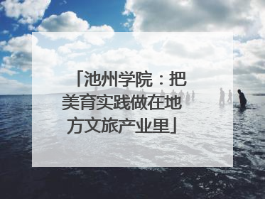 池州学院：把美育实践做在地方文旅产业里
