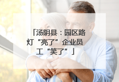汤阴县：园区路灯“亮了”企业员工“笑了”