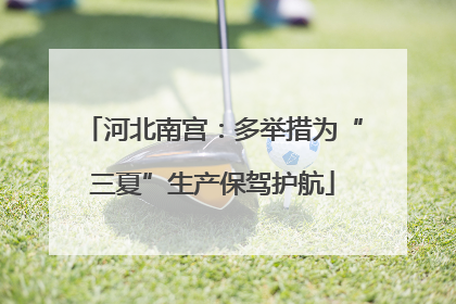 河北南宫：多举措为“三夏”生产保驾护航