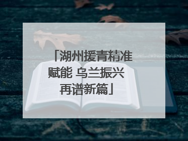 湖州援青精准赋能 乌兰振兴再谱新篇