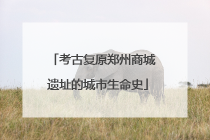 考古复原郑州商城遗址的城市生命史