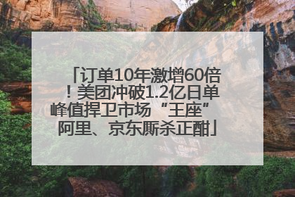 订单10年激增60倍！美团冲破1.2亿日单峰值捍卫市场“王座” 阿里、京东厮杀正酣