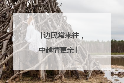 边民常来往，中越情更亲
