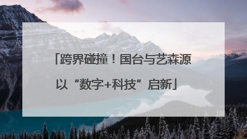 跨界碰撞！国台与艺森源以“数字+科技”启新