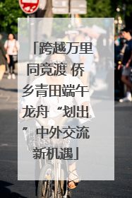 跨越万里同竞渡 侨乡青田端午龙舟“划出”中外交流新机遇