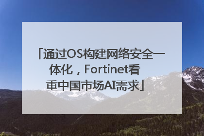 通过OS构建网络安全一体化，Fortinet看重中国市场AI需求