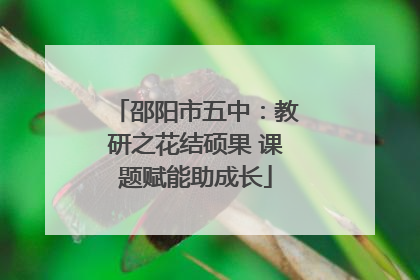 邵阳市五中：教研之花结硕果 课题赋能助成长