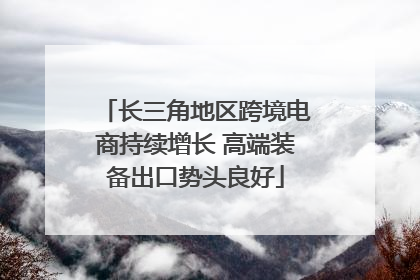 长三角地区跨境电商持续增长 高端装备出口势头良好