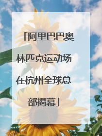 阿里巴巴奥林匹克运动场在杭州全球总部揭幕