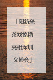 阳新采茶戏惊艳亮相深圳文博会