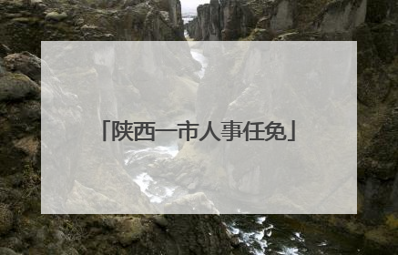 陕西一市人事任免