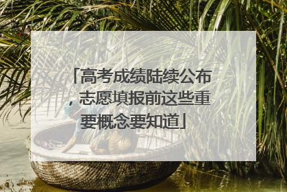 高考成绩陆续公布，志愿填报前这些重要概念要知道