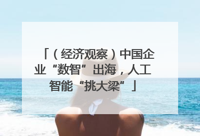 （经济观察）中国企业“数智”出海，人工智能“挑大梁”