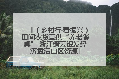 （乡村行·看振兴）田间农货直供“养老餐桌” 浙江缙云银发经济盘活山区资源