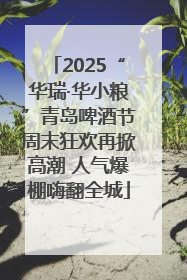 2025“华瑞·华小粮”青岛啤酒节周末狂欢再掀高潮 人气爆棚嗨翻全城
