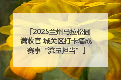2025兰州马拉松圆满收官 城关区打卡墙成赛事“流量担当”