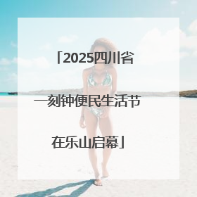 2025四川省一刻钟便民生活节在乐山启幕
